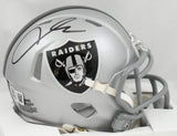 Aidan O'Connell Autographed Las Vegas Raiders Speed Mini Helmet - Beckett W Holo