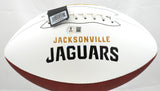 Travis Hunter Autographed Jacksonville Jaguars Logo Football - Beckett W Holo