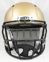 Travis Hunter Autographed Colorado Buffaloes F/S Speed Helmet- Beckett W Holo
