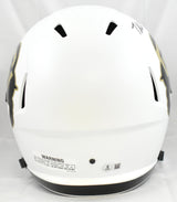 Travis Hunter Signed Colorado Buffaloes F/S White Speed Helmet- Beckett W Holo