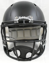 Travis Hunter Signed Colorado Buffaloes F/S Black Speed Helmet- Beckett W Holo