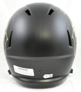Travis Hunter Signed Colorado Buffaloes F/S Black Speed Helmet- Beckett W Holo