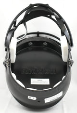 Travis Hunter Signed Colorado Buffaloes F/S Black Speed Helmet- Beckett W Holo