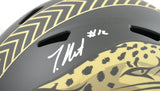 Travis Hunter Signed Jacksonville Jaguars F/S Salute 2025 Speed Helmet Beckett W