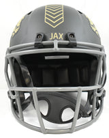 Travis Hunter Signed Jacksonville Jaguars F/S Salute 2025 Speed Helmet Beckett W