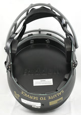 Travis Hunter Signed Jacksonville Jaguars F/S Salute 2025 Speed Helmet Beckett W