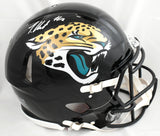 Travis Hunter Signed Jacksonville Jaguars F/S Speed Authentic Helmet - Beckett W