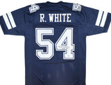 Randy White Autographed Blue Pro Style Jersey w/HOF - Beckett W Hologram *Black