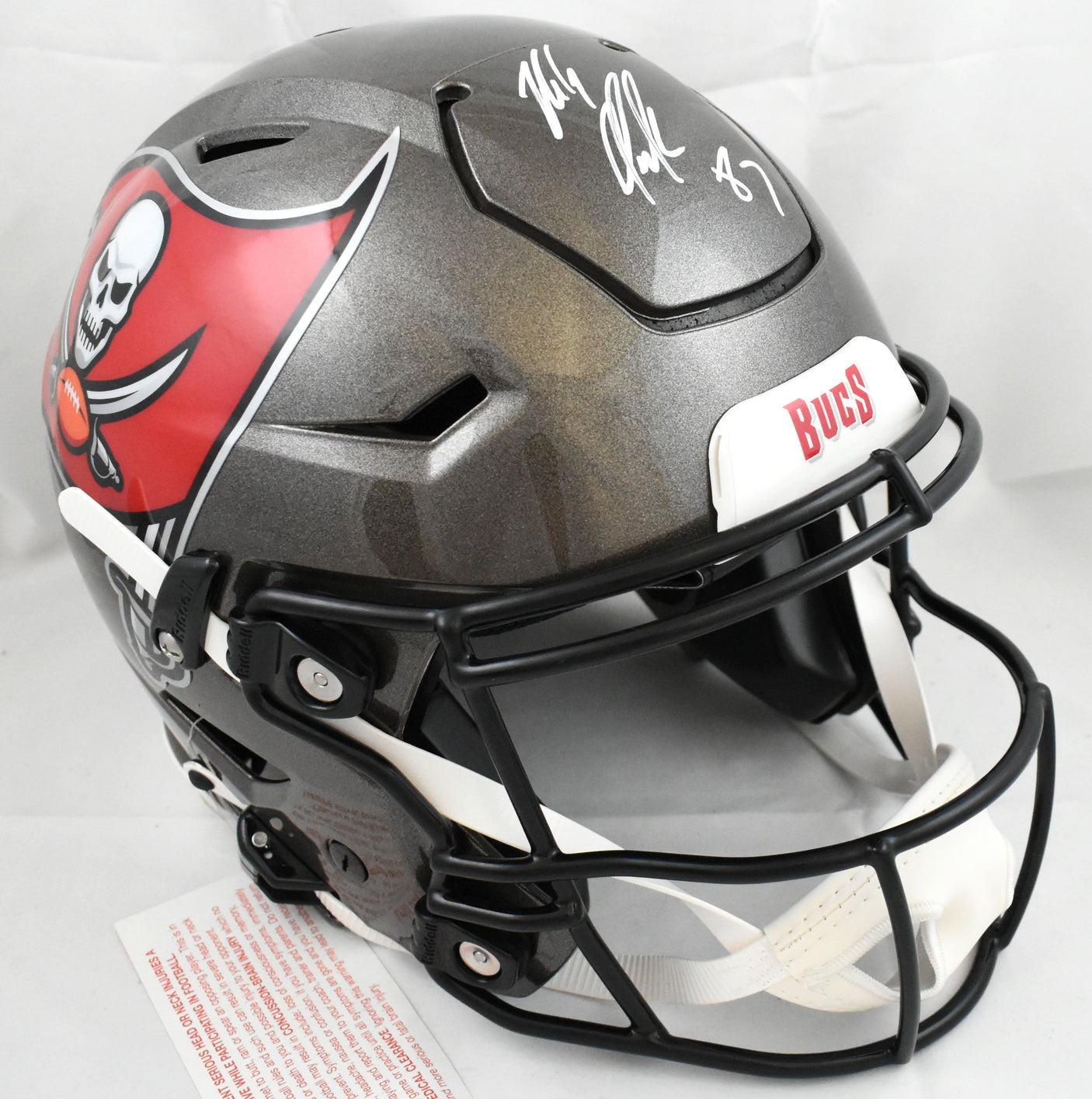 Rob Gronkowski Signed Tampa Bay Buccaneers F/S SpeedFlex Helmet- Beckett W Holo