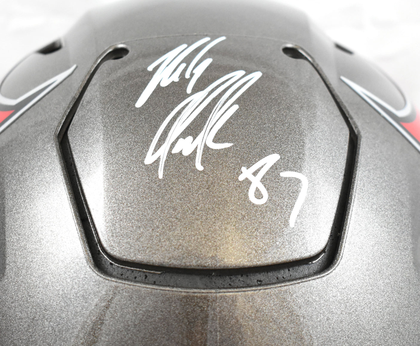 Rob Gronkowski Signed Tampa Bay Buccaneers F/S SpeedFlex Helmet- Beckett W Holo