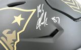 Rob Gronkowski Signed Patriots F/S Salute 2025 SpeedFlex Helmet- Beckett W Holo