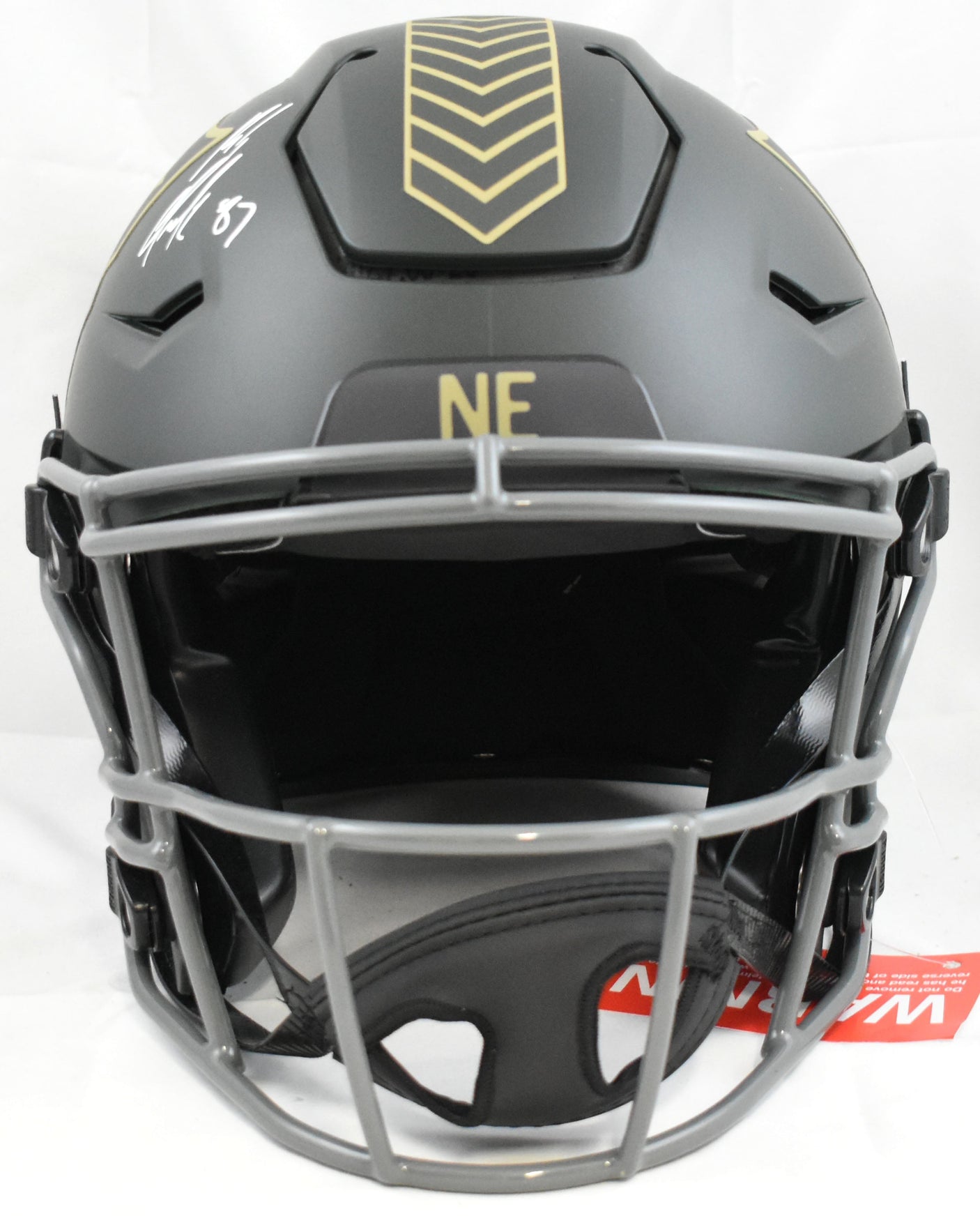 Rob Gronkowski Signed Patriots F/S Salute 2025 SpeedFlex Helmet- Beckett W Holo