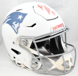 Rob Gronkowski Signed Patriots F/S Rivalries SpeedFlex Helmet- Beckett W Holo