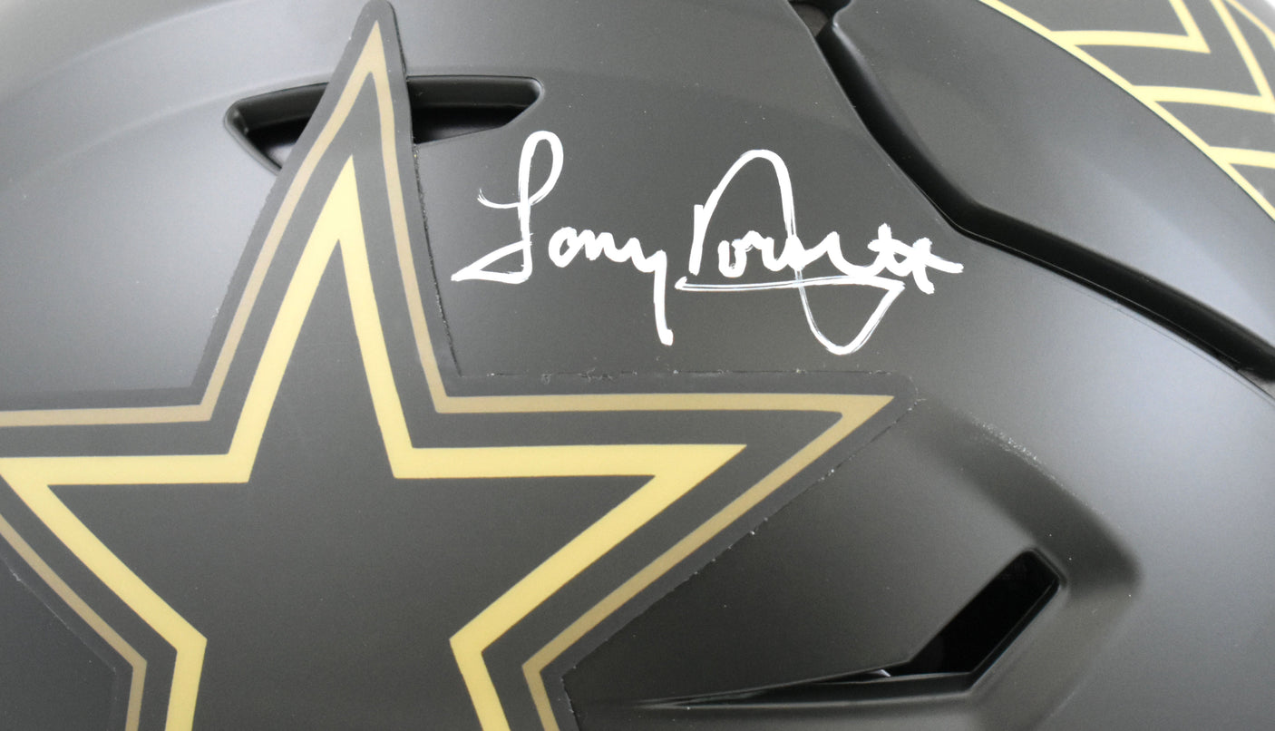 Tony Dorsett Autographed Cowboys F/S Salute 25 SpeedFlex Helmet- Beckett W Holo