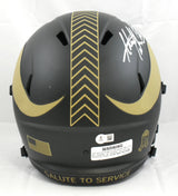 Adrian Peterson Signed Minnesota Vikings F/S Salute 25 Speed Helmet - Beckett W