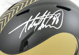 Adrian Peterson Signed Vikings F/S Salute 25 Speed Authentic Helmet - Beckett W