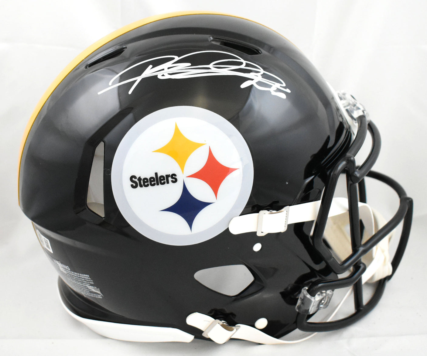 Rod Woodson Autographed Steelers F/S Speed Authentic Helmet - Beckett W Hologram