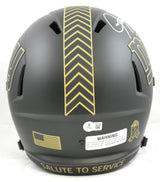 Lawrence Taylor Signed New York Giants F/S Salute 2025 Speed Helmet - Beckett W