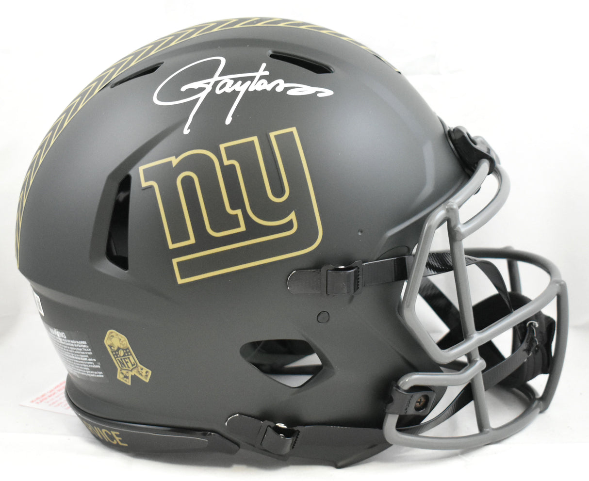 Lawrence Taylor Signed Giants F/S Salute 2025 Speed Authentic Helmet - Beckett W