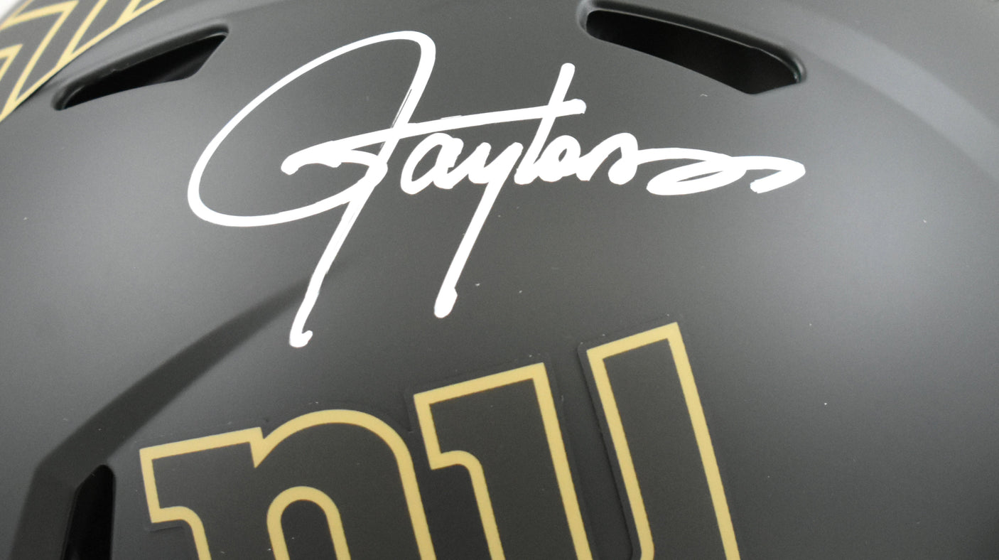 Lawrence Taylor Signed Giants F/S Salute 2025 Speed Authentic Helmet - Beckett W