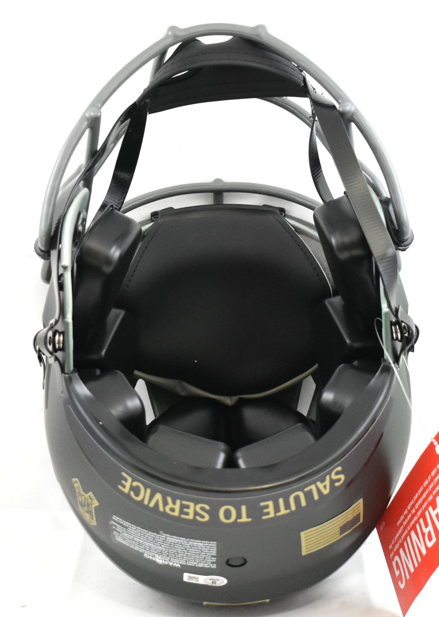 Lawrence Taylor Signed Giants F/S Salute 2025 Speed Authentic Helmet - Beckett W