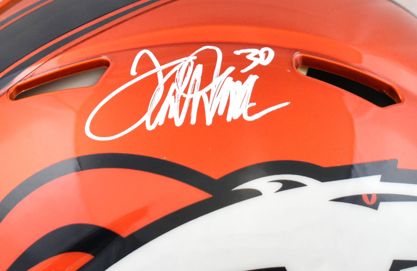 Terrell Davis Signed Denver Broncos F/S Flash Authentic Helmet - Beckett W Holo