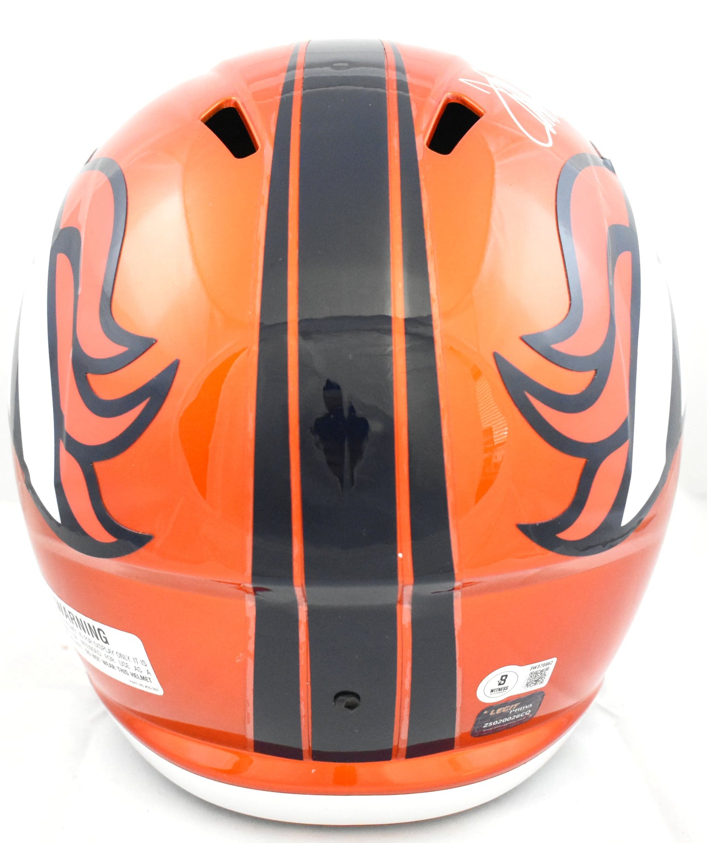 Terrell Davis Signed Denver Broncos F/S Flash Speed Helmet - Beckett W Hologram