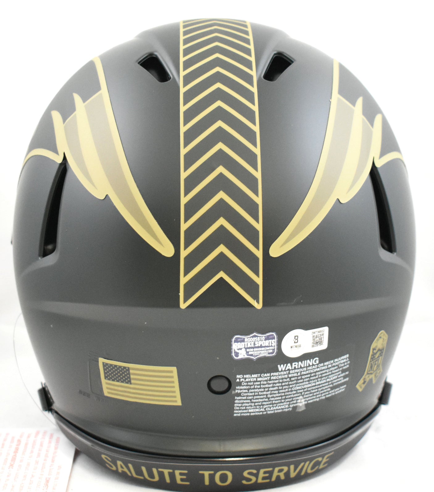 Rob Gronkowski Signed Patriots F/S Salute 25 Speed Authentic Helmet - Beckett W