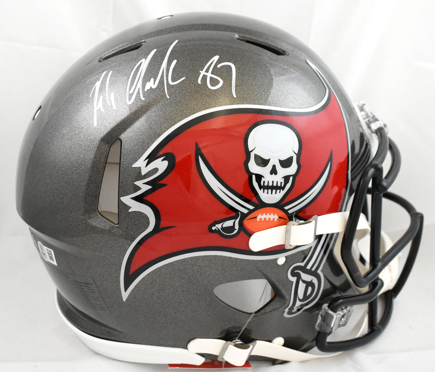 Rob Gronkowski Autographed Buccaneers F/S Speed Authentic Helmet Beckett W Holo