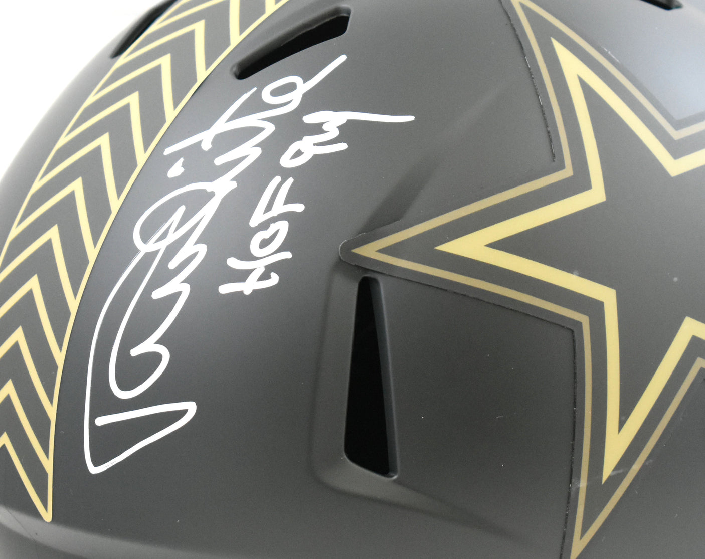 Randy White Autographed Dallas Cowboys F/S Salute 25 Speed Helmet Beckett W Holo