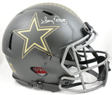 Tony Dorsett Signed Cowboys F/S Salute 25 Speed Authentic Helmet- Beckett W Holo