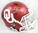 Brian Bosworth Autographed Oklahoma Sooners F/S Speed Helmet - Beckett W Holo