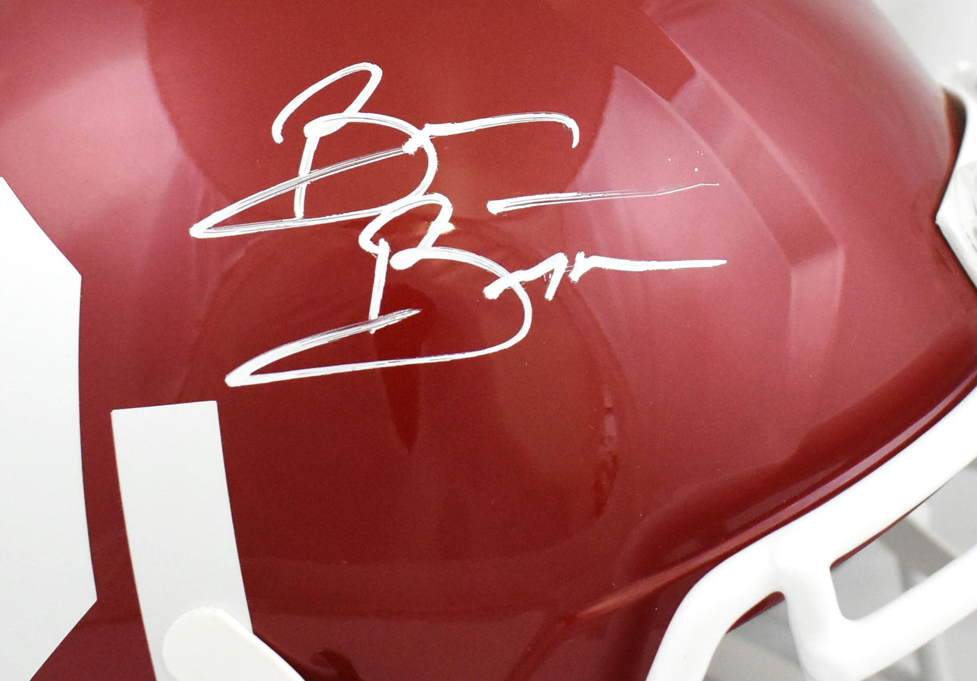 Brian Bosworth Autographed Oklahoma Sooners F/S Speed Helmet - Beckett W Holo
