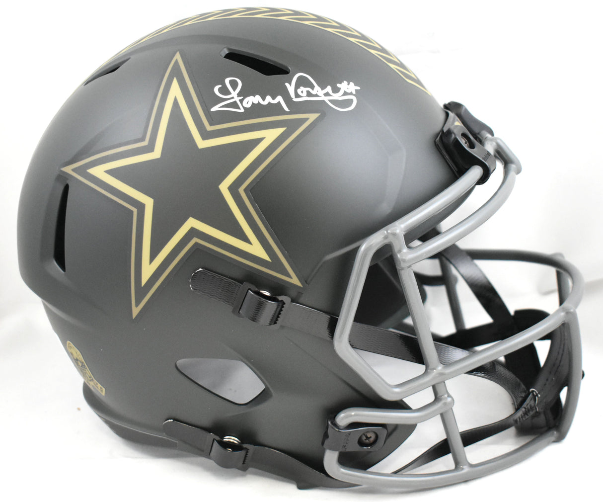 Tony Dorsett Signed Cowboys F/S Salute 2025 Speed Helmet- Beckett W Holo