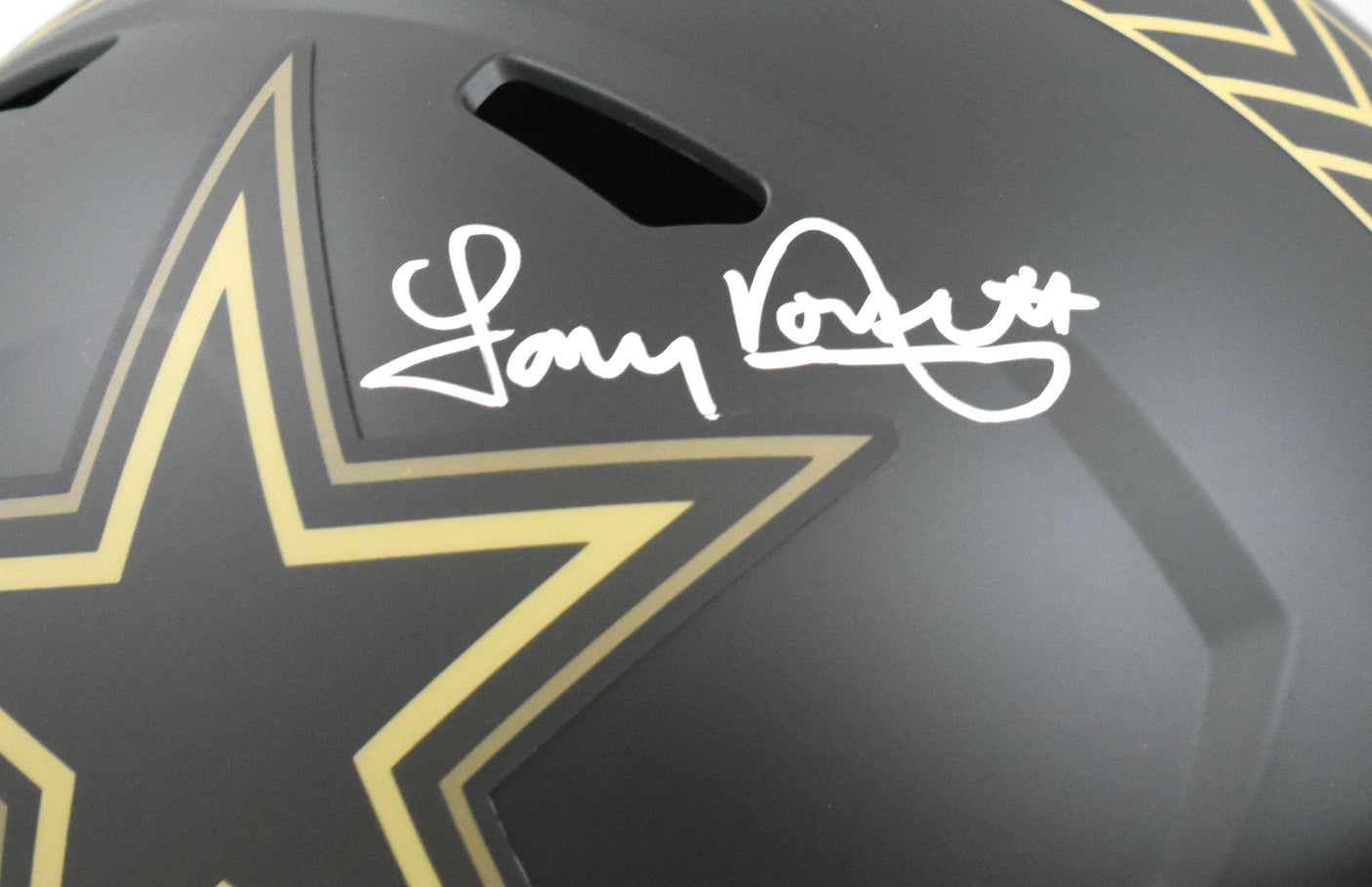 Tony Dorsett Signed Cowboys F/S Salute 2025 Speed Helmet- Beckett W Holo