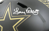 Tony Dorsett Signed Cowboys F/S Salute 2025 Speed Helmet- Beckett W Holo