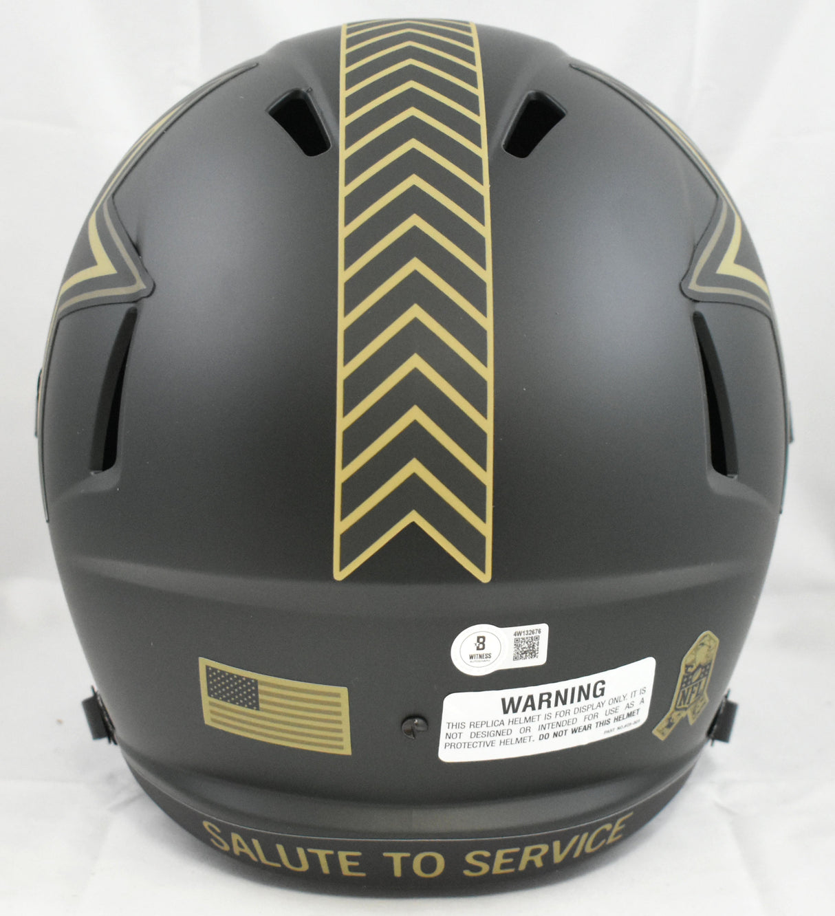 Tony Dorsett Signed Cowboys F/S Salute 2025 Speed Helmet- Beckett W Holo