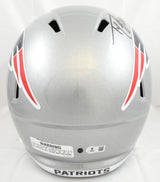 Ty Law Autographed New England Patriots F/S Speed Helmet HOF - Beckett W Holo
