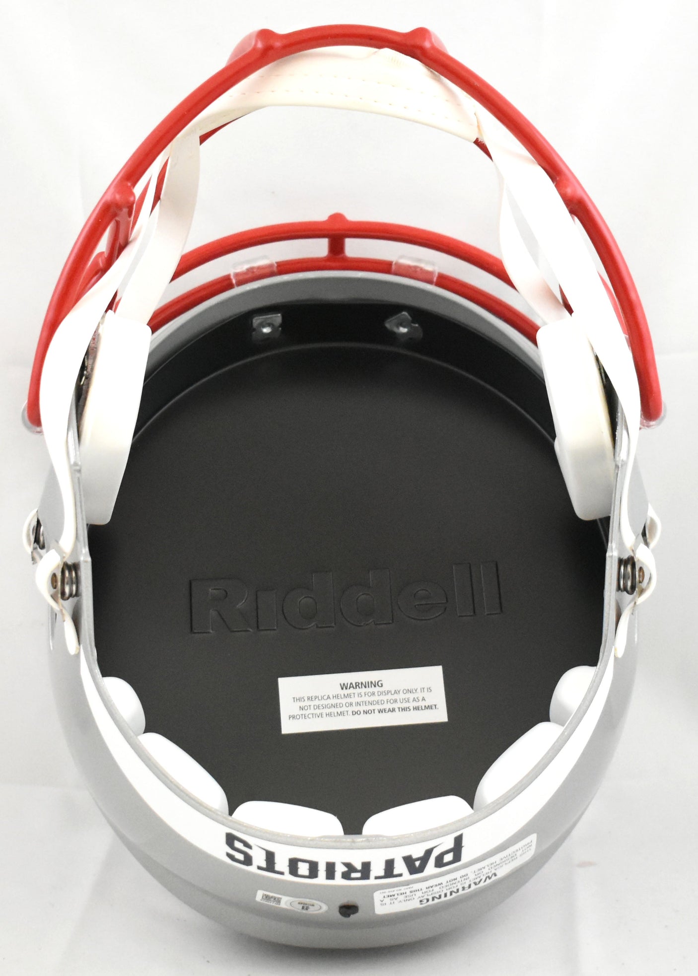 Ty Law Autographed New England Patriots F/S Speed Helmet HOF - Beckett W Holo