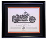 2003 Harley Davidson VRSCA V-Rod Framed 16x20 High Quality Print
