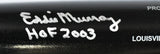 Eddie Murray Signed Black Louisville Slugger Pro Baseball Bat- Beckett W Holo