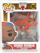 Dennis Rodman Autographed Chicago Bulls Funko Pop #103 - Beckett W Hologram