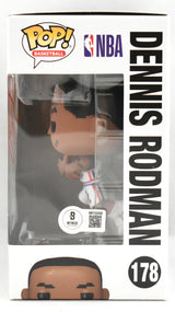 Dennis Rodman Autographed Detroit Pistons Funko Pop #178 - Beckett W Holo *Red