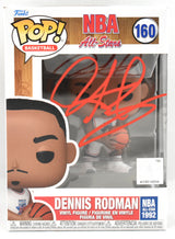 Dennis Rodman Autographed NBA All-Star Funko Pop #160 - Beckett W Holo *Red