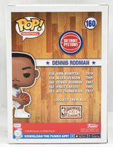 Dennis Rodman Autographed NBA All-Star Funko Pop #160 - Beckett W Holo *Red