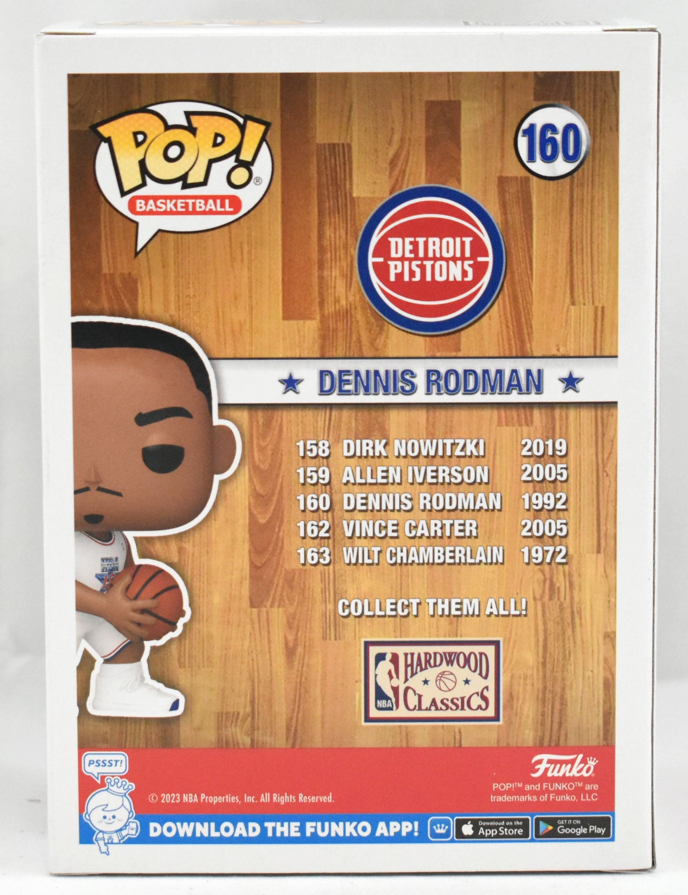 Dennis Rodman Autographed NBA All-Star Funko Pop #160 - Beckett W Holo *Red