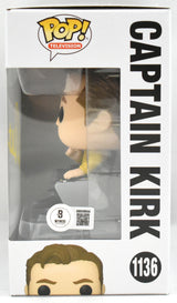 William Shatner Autographed Star Trek Capt. Kirk Funko Pop #1136- Beckett W Holo