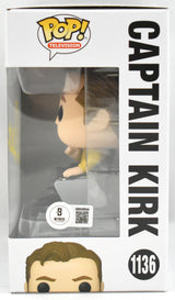 William Shatner Autographed Star Trek Capt. Kirk Funko Pop #1136- Beckett W Holo