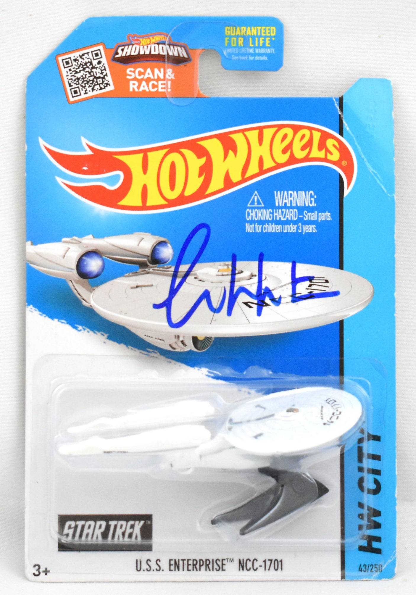 William Shatner Autographed Star Trek Hot Wheels USS Enterprise - Beckett W Holo