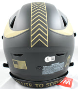 Randy Moss Autographed Vikings F/S Salute 2025 SpeedFlex Helmet - Beckett W Holo